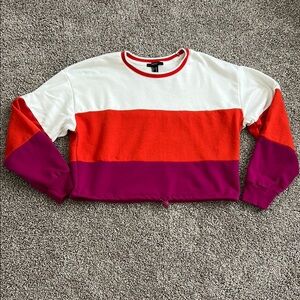 Forever 21 vintage retro Colorblock Sweatshirt